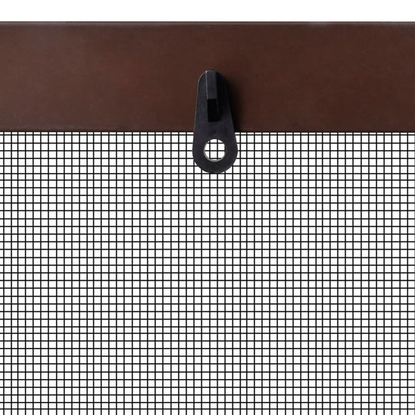 Insektengitter für Fenster 130 x 150 cm braun