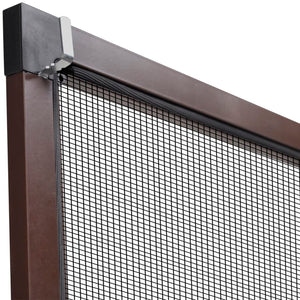 Insektengitter für Fenster 130 x 150 cm braun