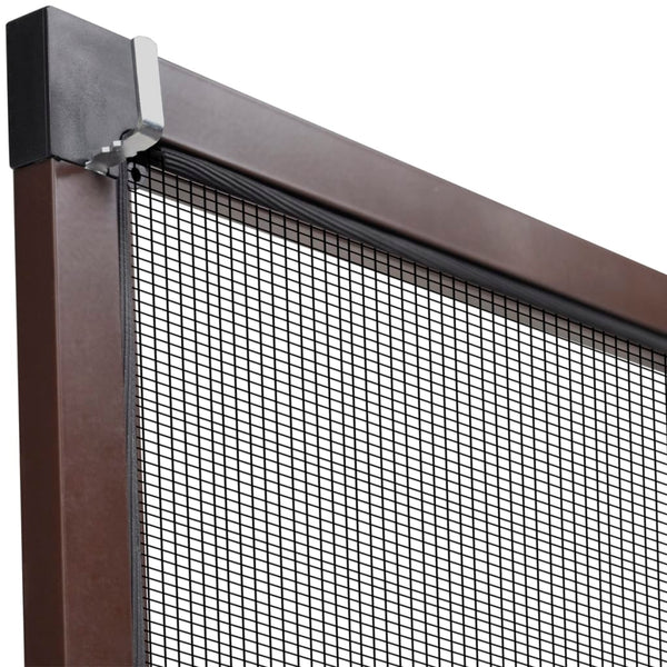 Insektengitter für Fenster 130 x 150 cm braun