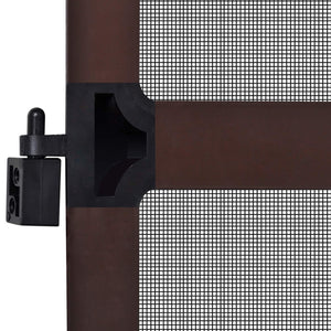 Schwenkbarer Insektenschutz 100x215cm Braun/Schwarz