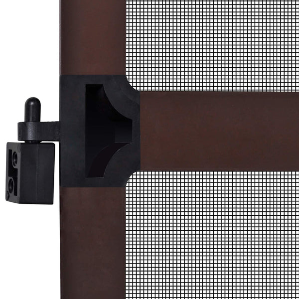 Schwenkbarer Insektenschutz 100x215cm Braun/Schwarz