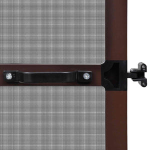 Schwenkbarer Insektenschutz 100x215cm Braun/Schwarz