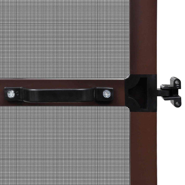 Schwenkbarer Insektenschutz 100x215cm Braun/Schwarz