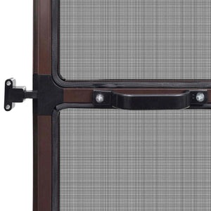 Schwenkbarer Insektenschutz 100x215cm Braun/Schwarz