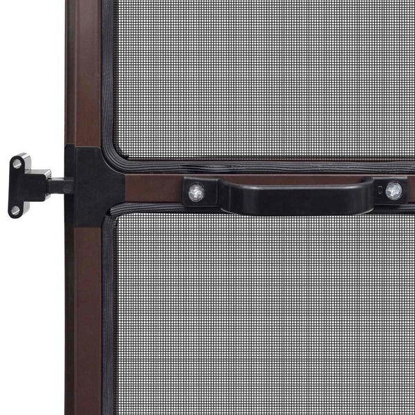 Schwenkbarer Insektenschutz 100x215cm Braun/Schwarz