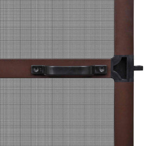 Schwenkbarer Insektenschutz 120x240cm Braun/Schwarz