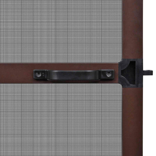 Schwenkbarer Insektenschutz 120x240cm Braun/Schwarz