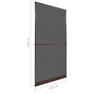 Schwenkbarer Insektenschutz 120x240cm Braun/Schwarz