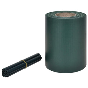 Gartenzaun Sichtschutz PVC Grün 70x0,19 m