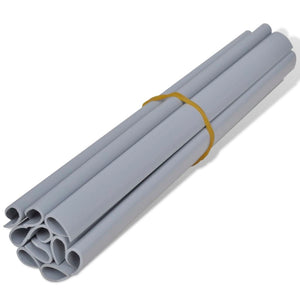 PVC Sichtschutzstreifen Hellgrau 70x0,19m