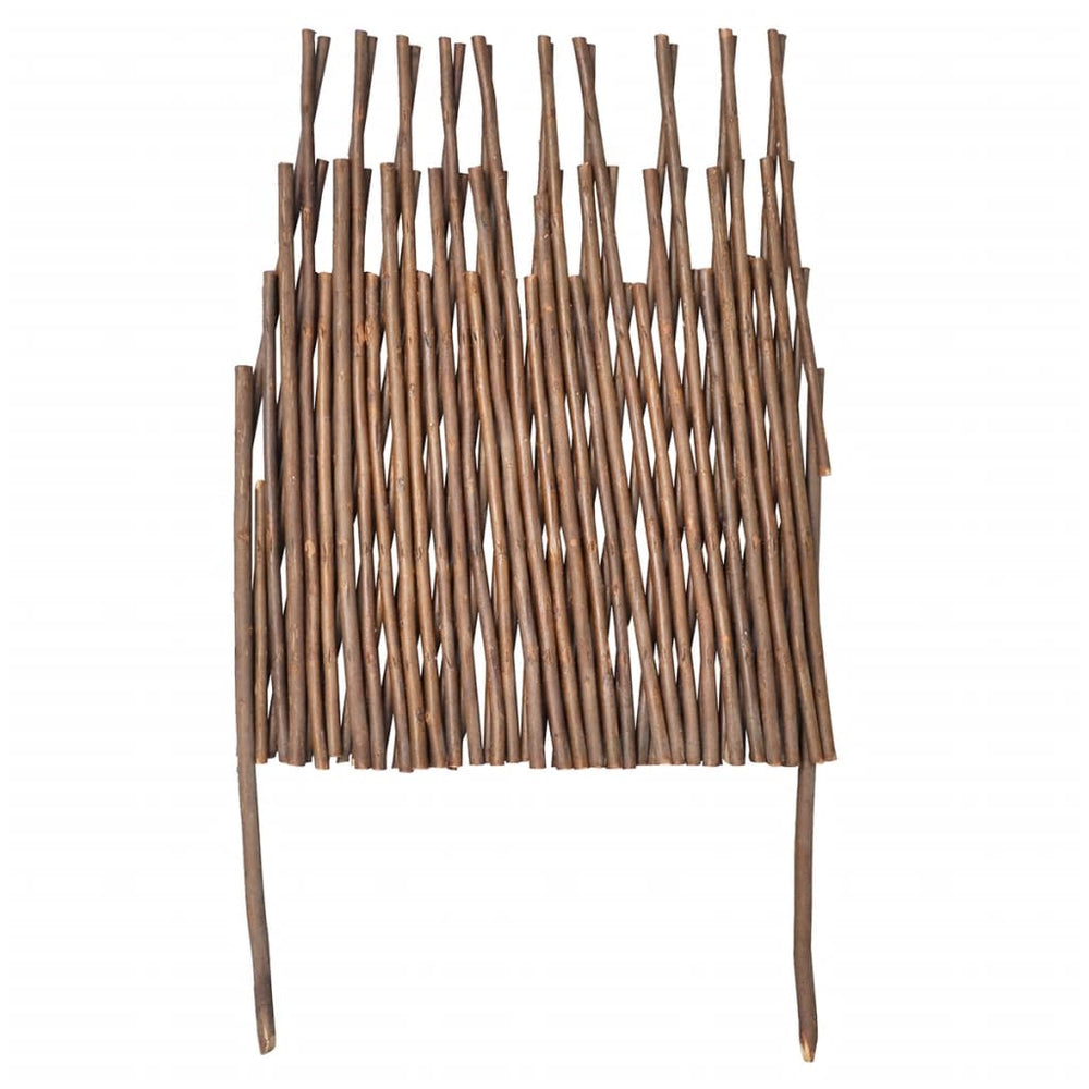 vidaXL Willow Trellis Fence 5-piece 170x37 cm