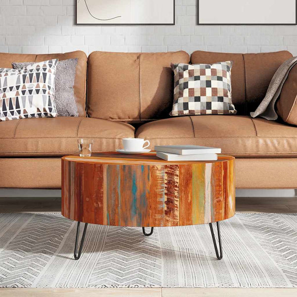 Couchtisch Altholz Massiv Rund