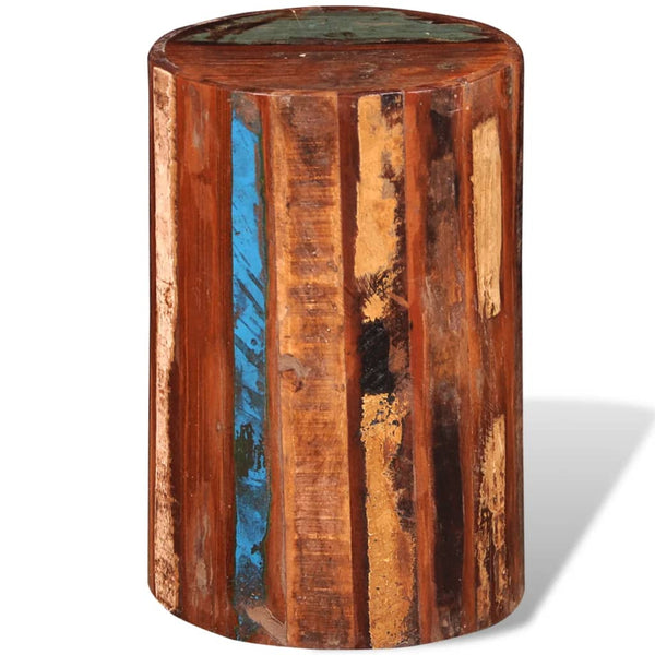 Massiver Hocker aus Altholz