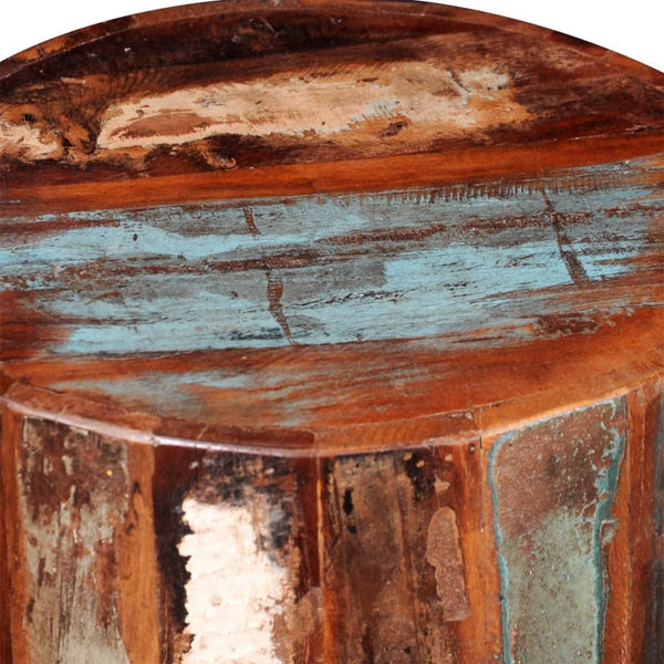 Massiver Hocker aus Altholz