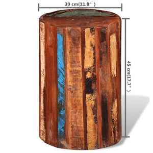 Massiver Hocker aus Altholz