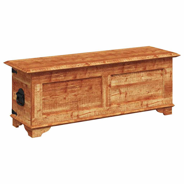 Truhe aus rauem Mangoholz