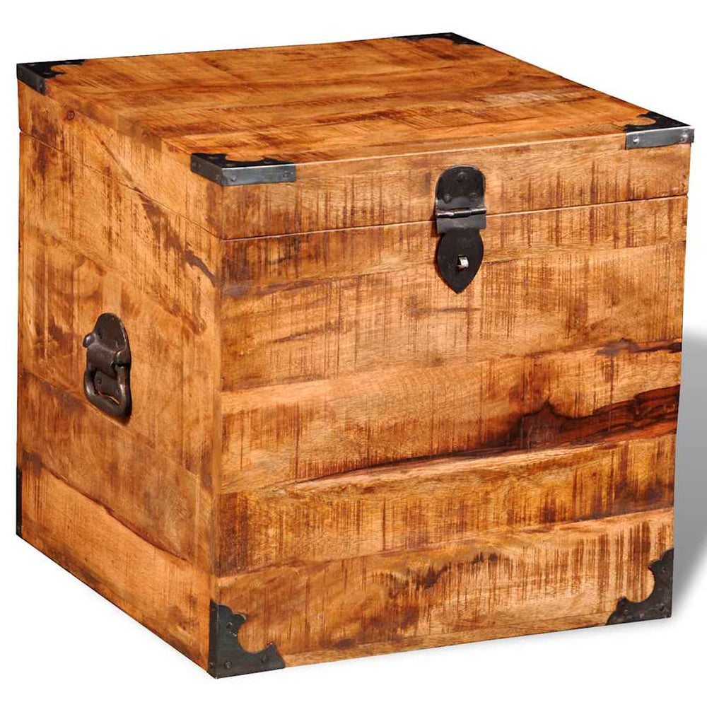 Würfel Truhe aus Mangoholz