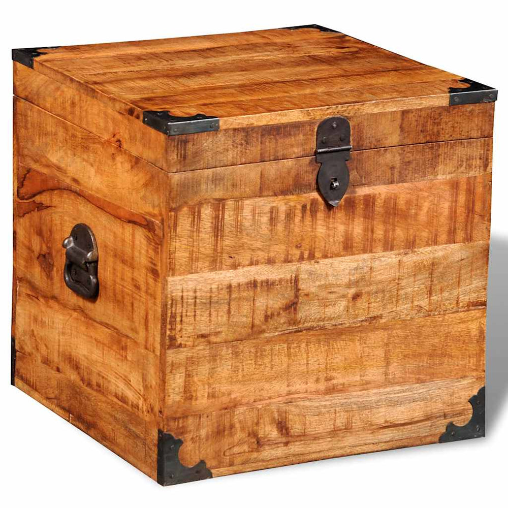 Würfel Truhe aus Mangoholz