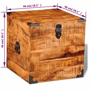 Würfel Truhe aus Mangoholz