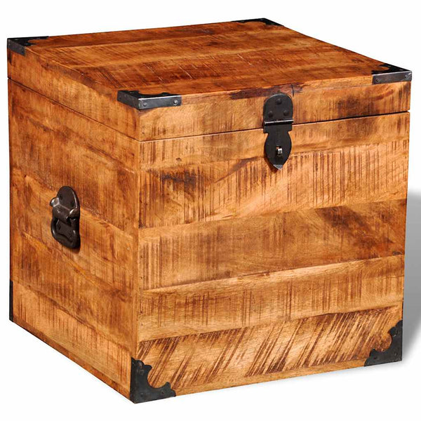 Würfel Truhe aus Mangoholz