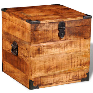 Würfel Truhe aus Mangoholz
