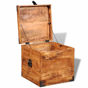 Würfel Truhe aus Mangoholz