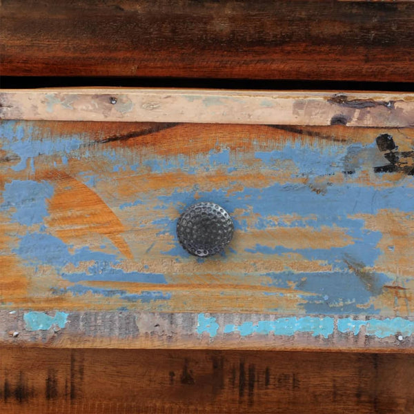 Massivholz Nachttisch Altholz mit 2 Schubladen