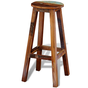 Massiver Barhocker aus Altholz