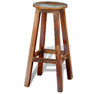 Massiver Barhocker aus Altholz
