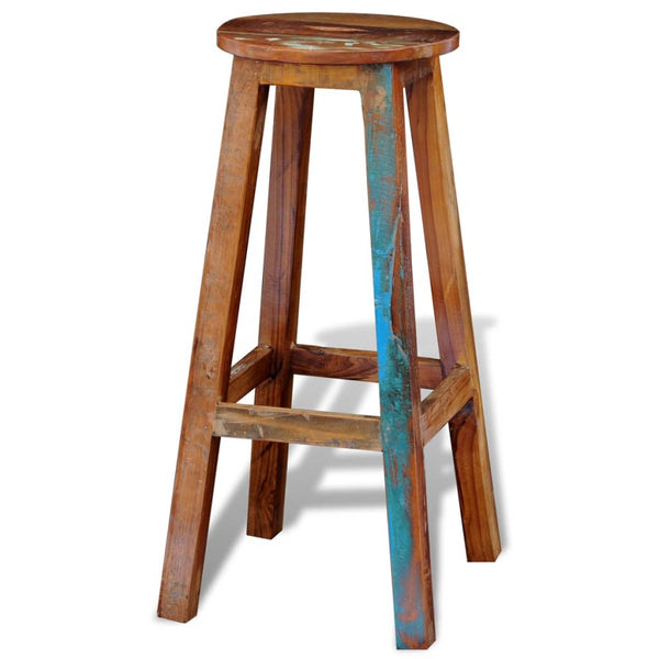 Massiver Barhocker aus Altholz