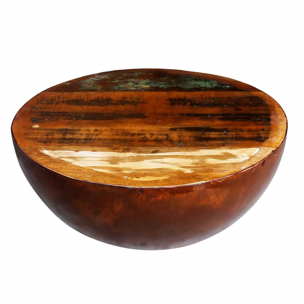 Couchtisch Schalenform Altholz Massiv