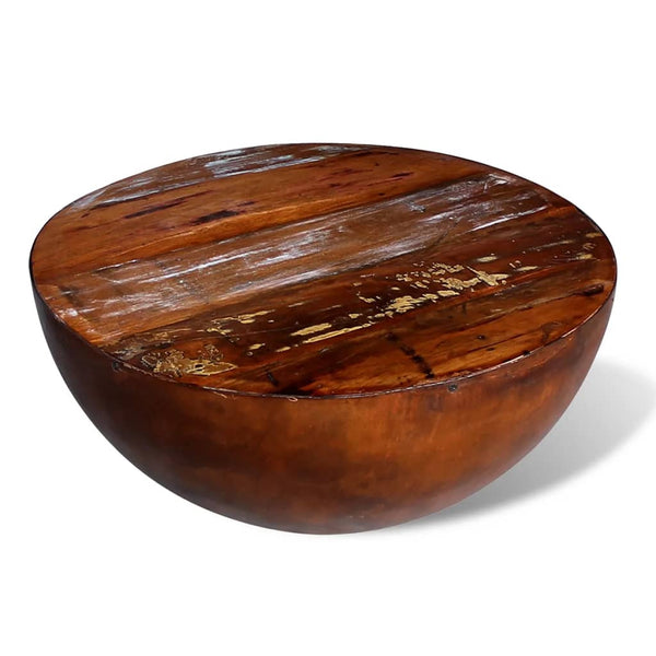 Couchtisch Schalenform Altholz Massiv