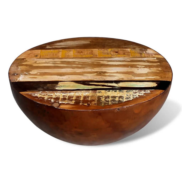 Couchtisch Schalenform Altholz Massiv