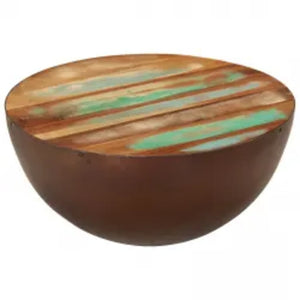Couchtisch Schalenform Altholz Massiv