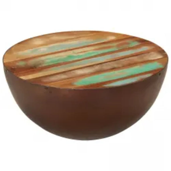 Couchtisch Schalenform Altholz Massiv