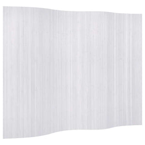 Weißer Bambus Raumteiler 250x165 cm