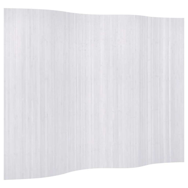 Weißer Bambus Raumteiler 250x165 cm