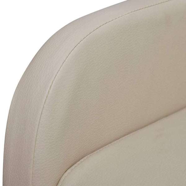 Klappbarer Sessel Creme Kunstleder