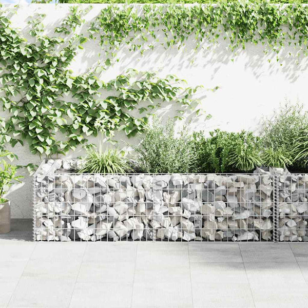 Pflanzkübel Steinkorb 180×90×50 cm