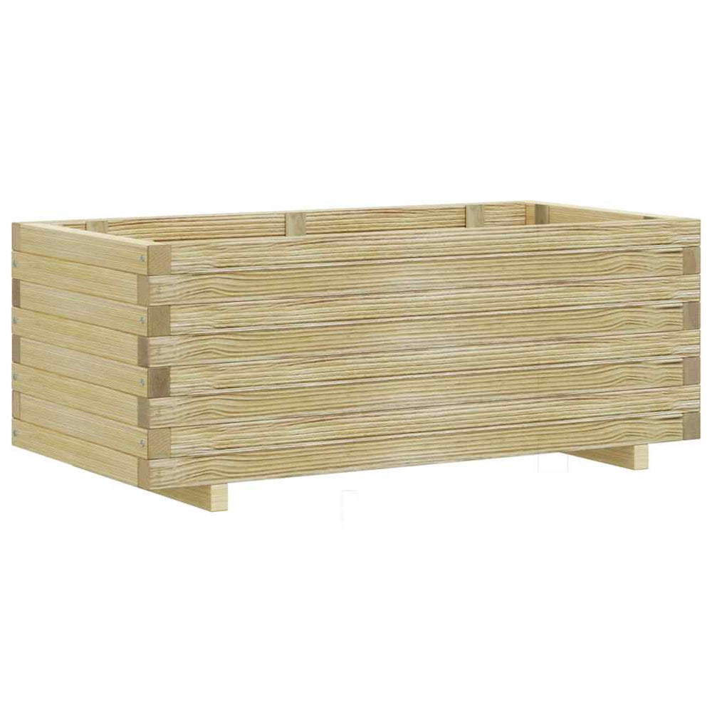 Rechteckiges Hochbeet aus Holz, 100x50x40 cm