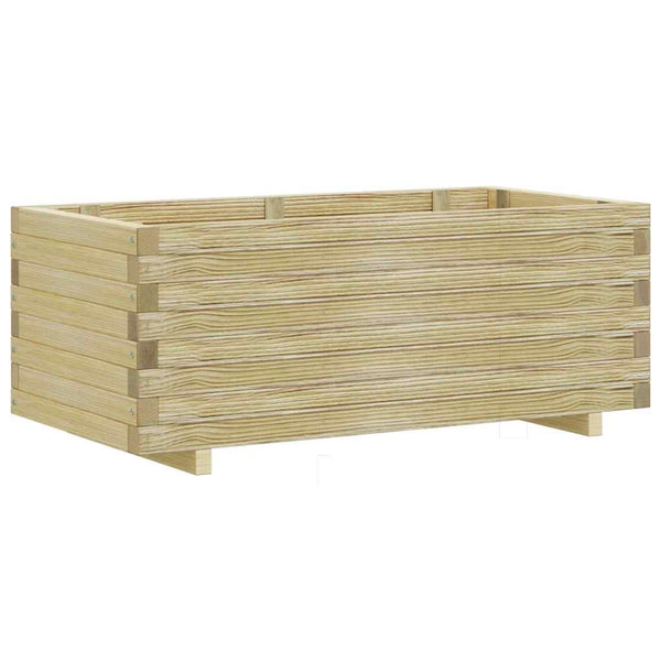 Rechteckiges Hochbeet aus Holz, 100x50x40 cm