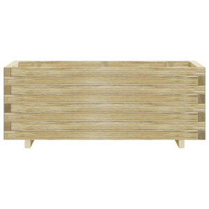 Rechteckiges Hochbeet aus Holz, 100x50x40 cm