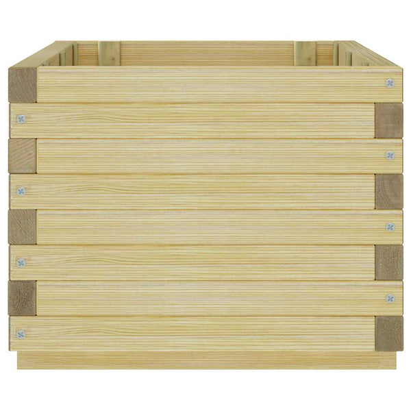 Rechteckiges Hochbeet aus Holz, 100x50x40 cm