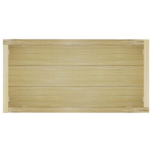 Rechteckiges Hochbeet aus Holz, 100x50x40 cm