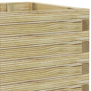 Rechteckiges Hochbeet aus Holz, 100x50x40 cm