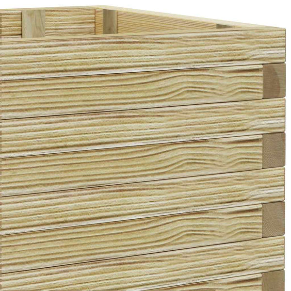 Rechteckiges Hochbeet aus Holz, 100x50x40 cm