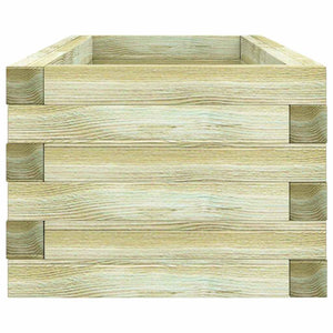 Rechteckiges Hochbeet aus Holz, 120x40x30 cm