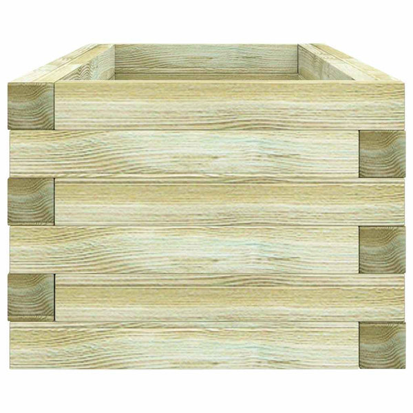 Rechteckiges Hochbeet aus Holz, 120x40x30 cm