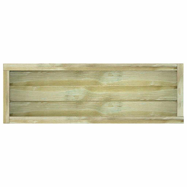 Rechteckiges Hochbeet aus Holz, 120x40x30 cm
