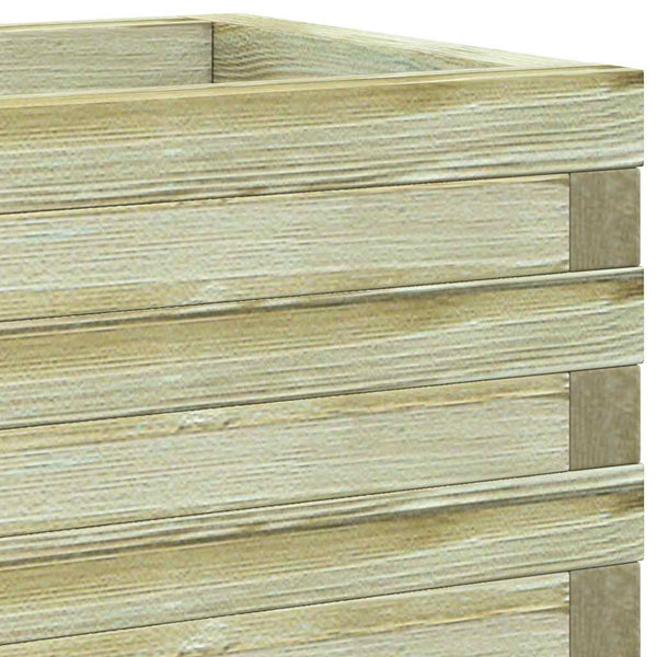 Rechteckiges Hochbeet aus Holz, 120x40x30 cm